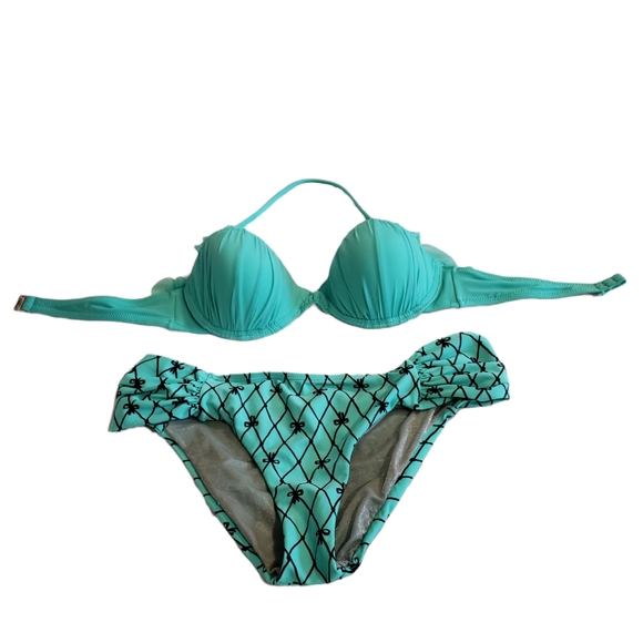 Betsey Johnson Bikini Size M Green - Picture 1 of 8